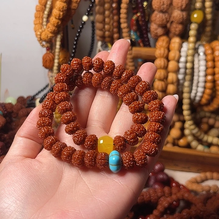 金刚菩提吊坠六瓣双圈