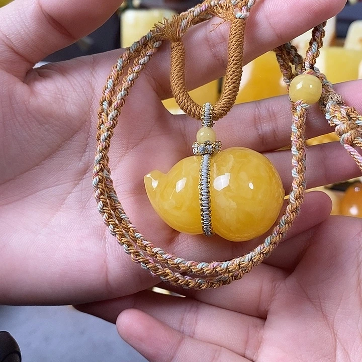 琥珀未镶嵌裸石葫芦