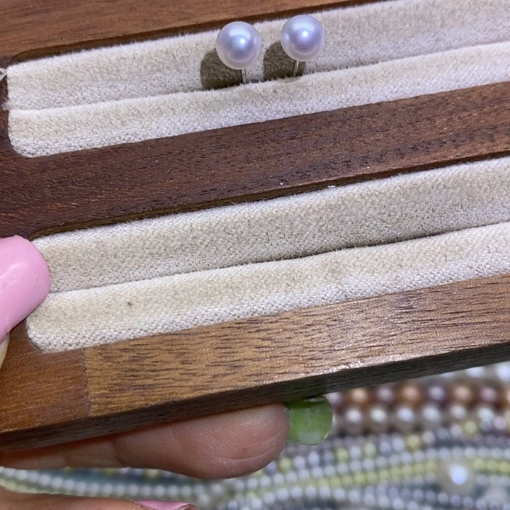 珠宝首饰淡水珍珠银S925镶嵌