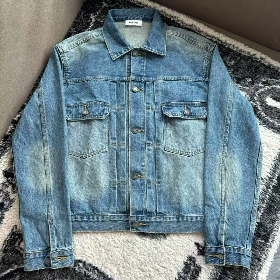 [Janunes Liu]时尚百搭水洗牛仔外套WT1728