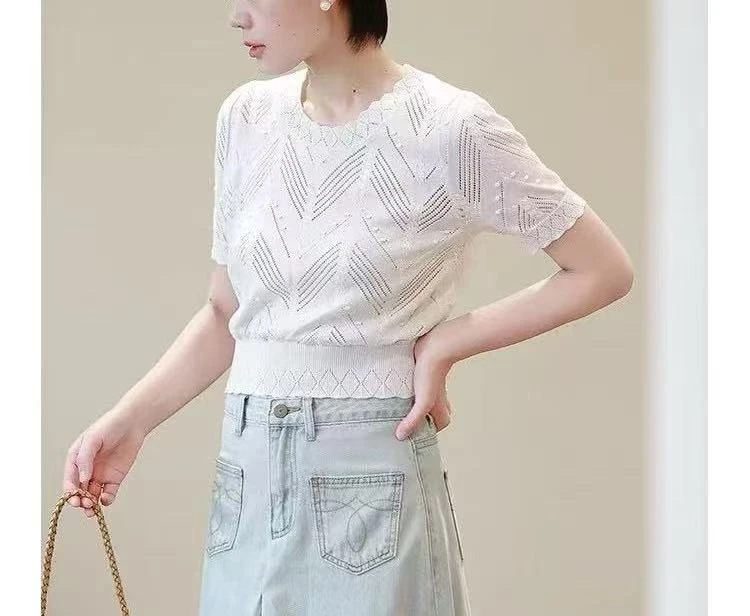 M1-50号简约百搭针织衫上衣