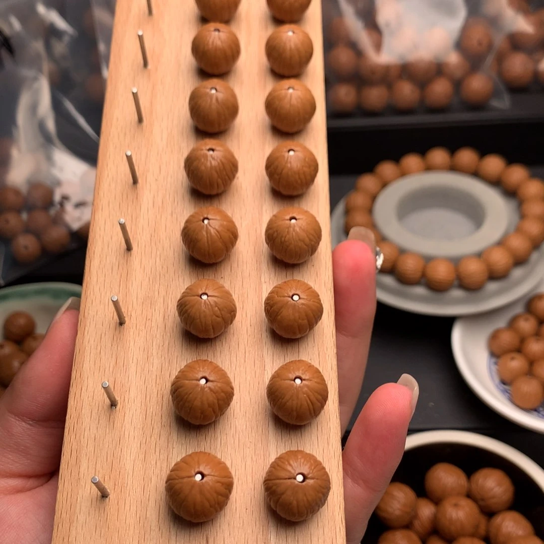 小***李猴头核桃手串14聚宝盆