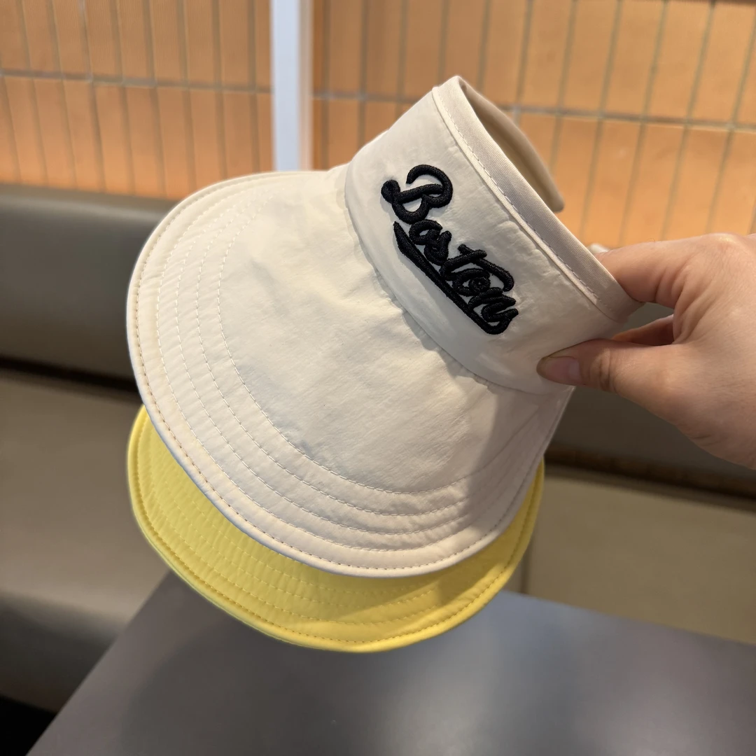 韩版宝宝夏季空顶帽男女儿童户外大檐遮阳防晒太阳帽婴儿薄款透气