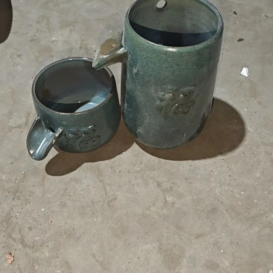 【闪购商品】福字流水两个瑕疵绿色