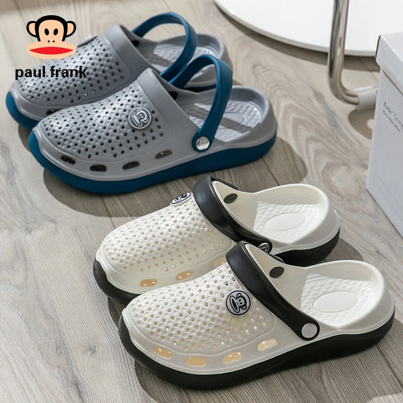 大嘴猴拖鞋居家透气踩屎感情侣洞洞鞋外穿亲子沙滩防滑拖鞋