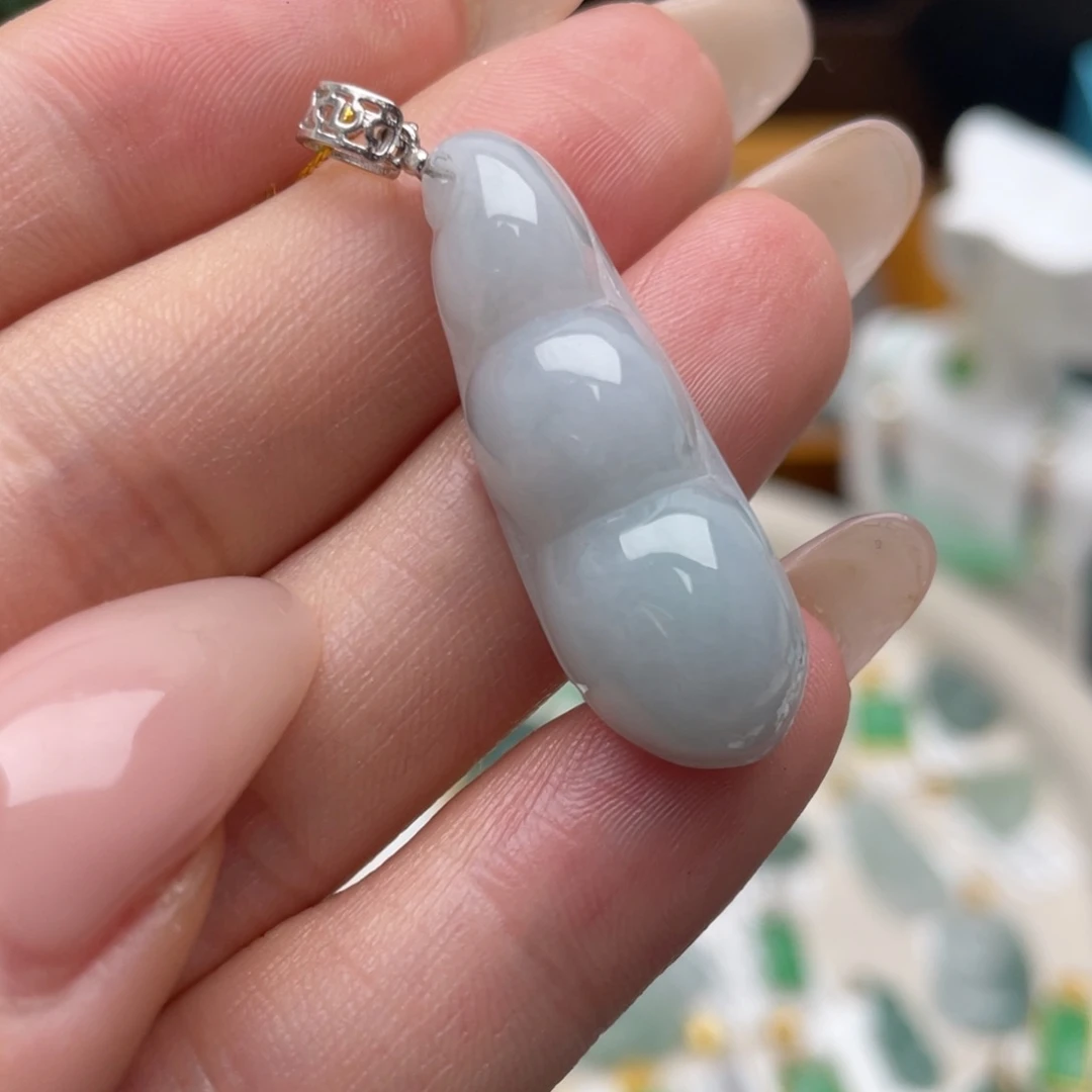 翡翠银S925镶嵌颈饰