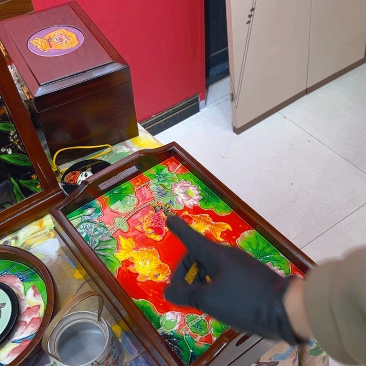 木瓷板画艺术作品