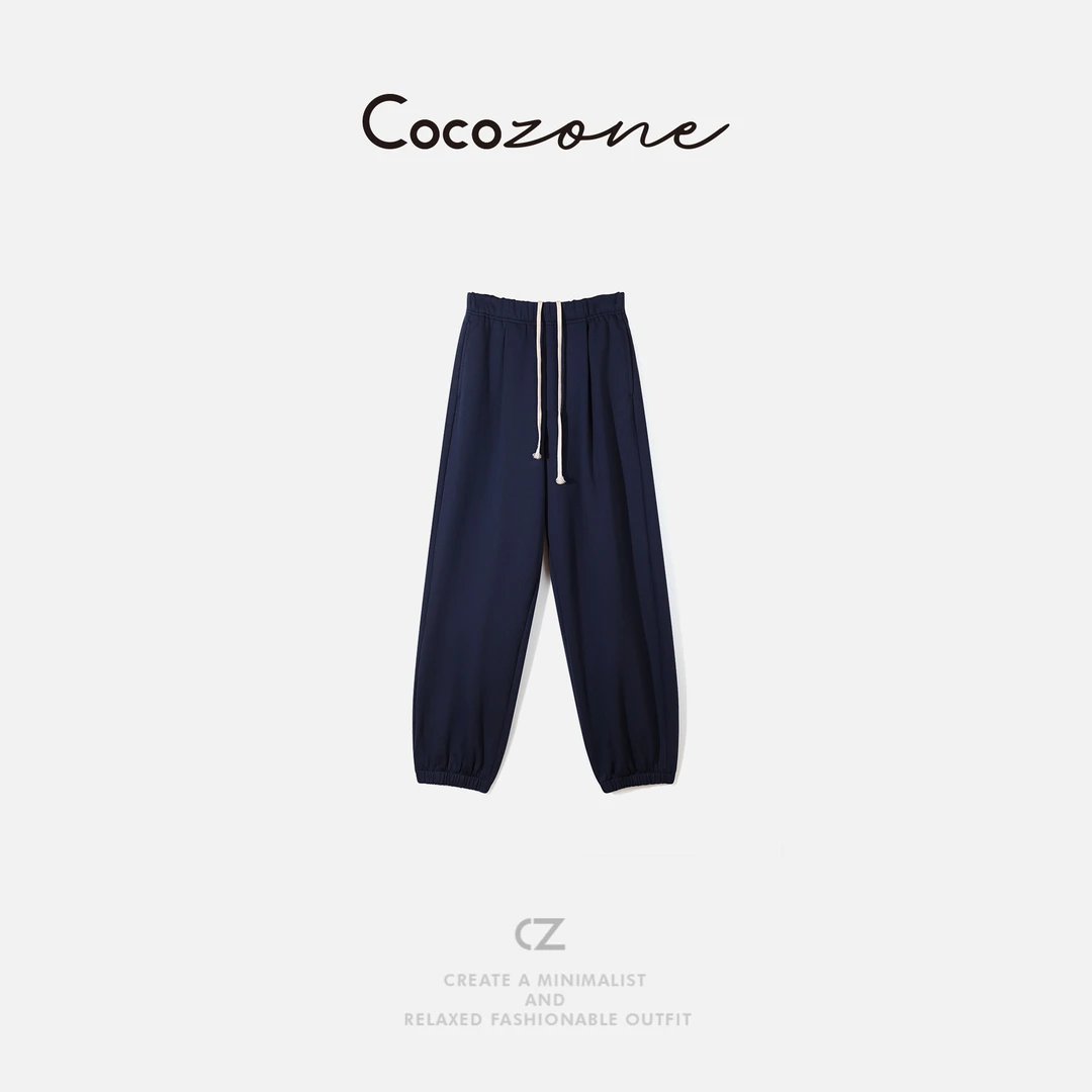 COCO ZONE 刘一一 【100绵】简约通勤松紧腰休闲裤 CD1A1485