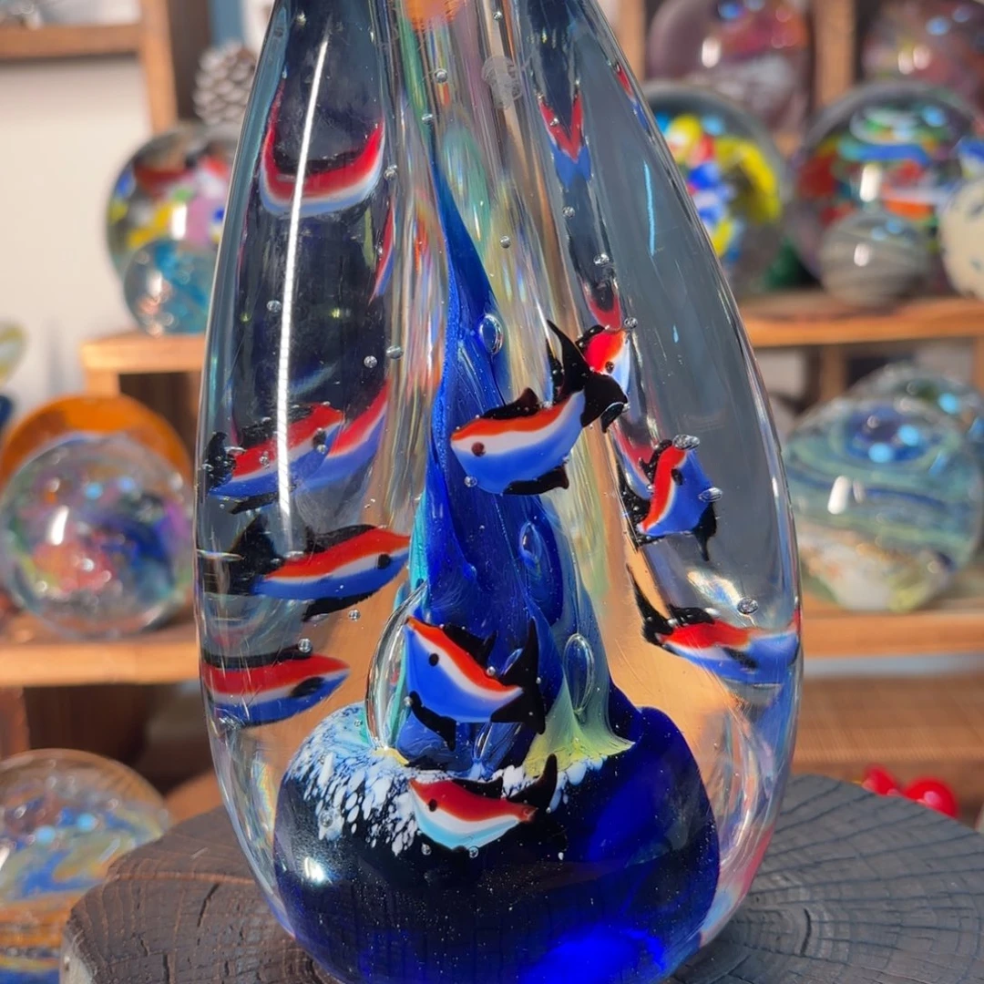 琉璃手工艺品微瑕处理