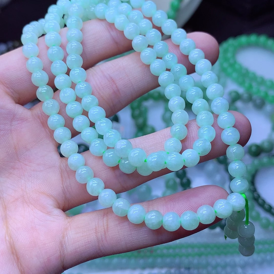 翡翠毛衣链未镶嵌5.8