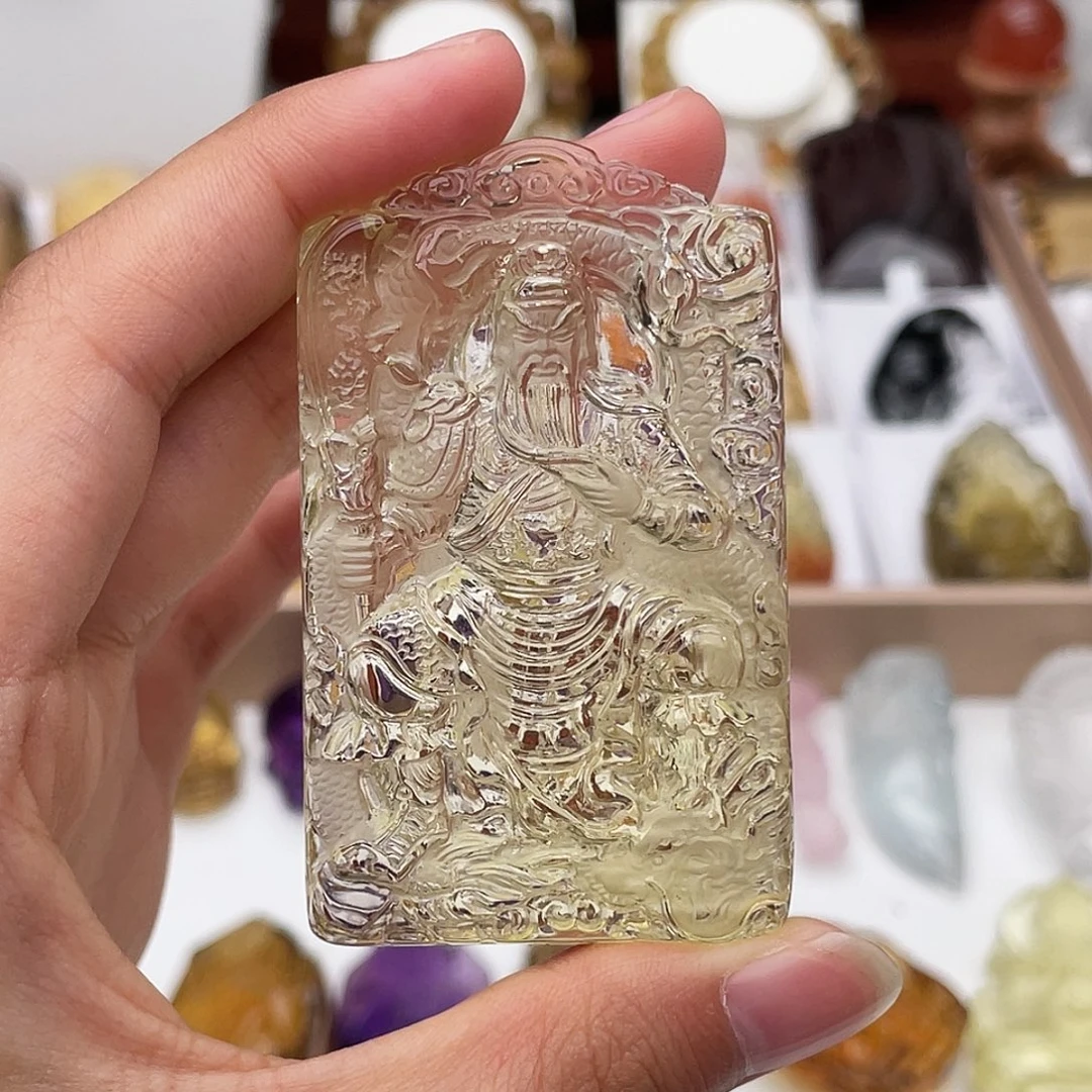 颈饰水晶未镶嵌定制吊坠关公