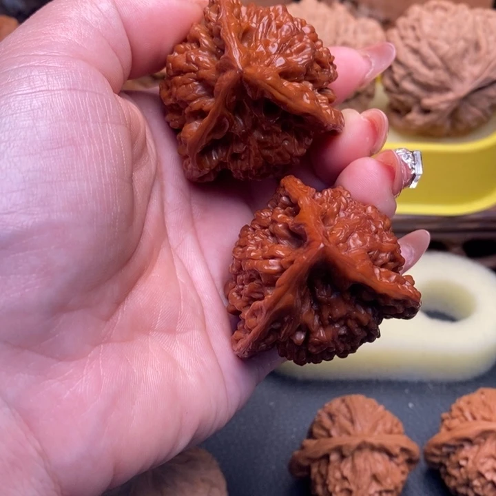 文玩核桃把件官帽43全品正奔