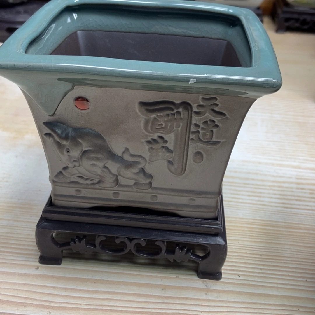 瓷片陶瓷花盆陶瓷艺术