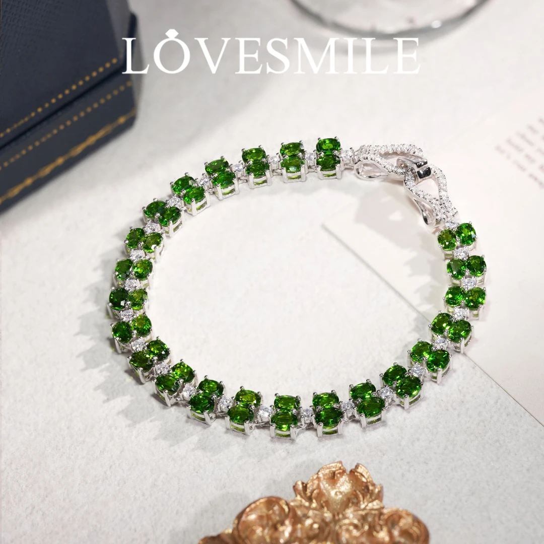 S925银透辉石手链精美优雅时尚气质百搭