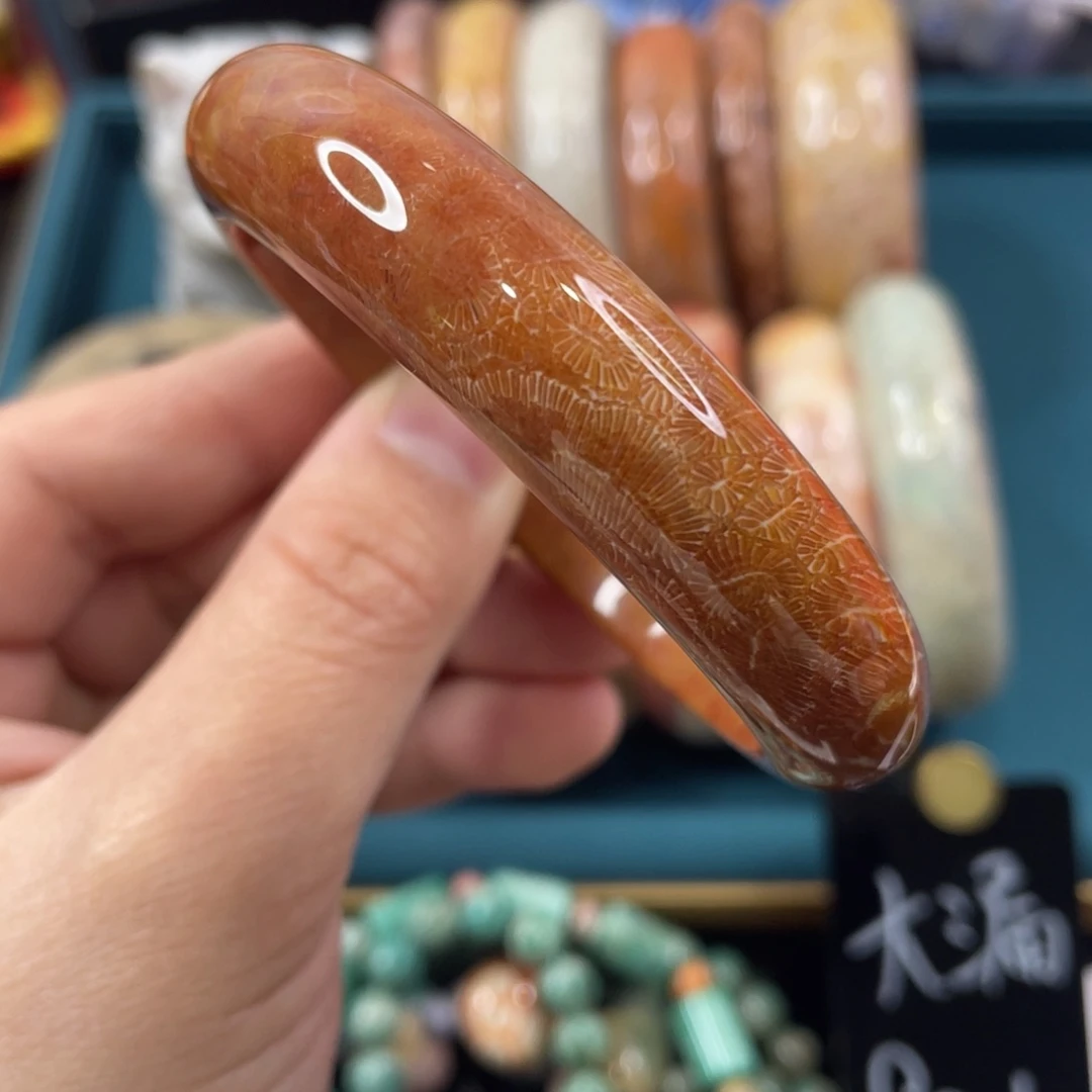 未镶嵌手镯硅化玉