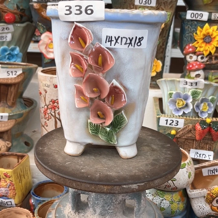 紫砂花盆粗陶材质多肉花盆