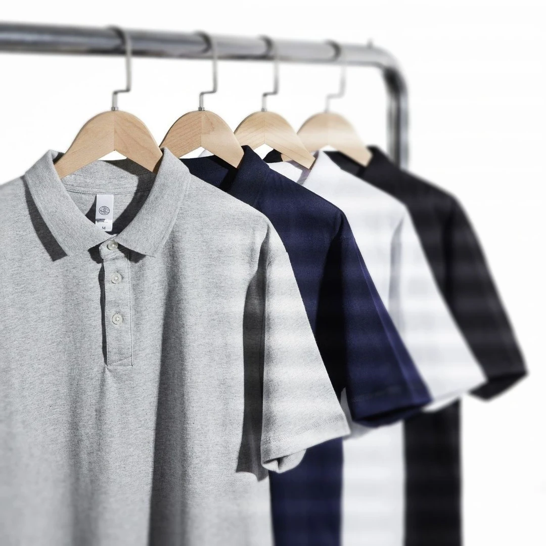 商务高档polo衫日系男士翻领短袖棉保罗衫正肩男装麻灰色情侣男女