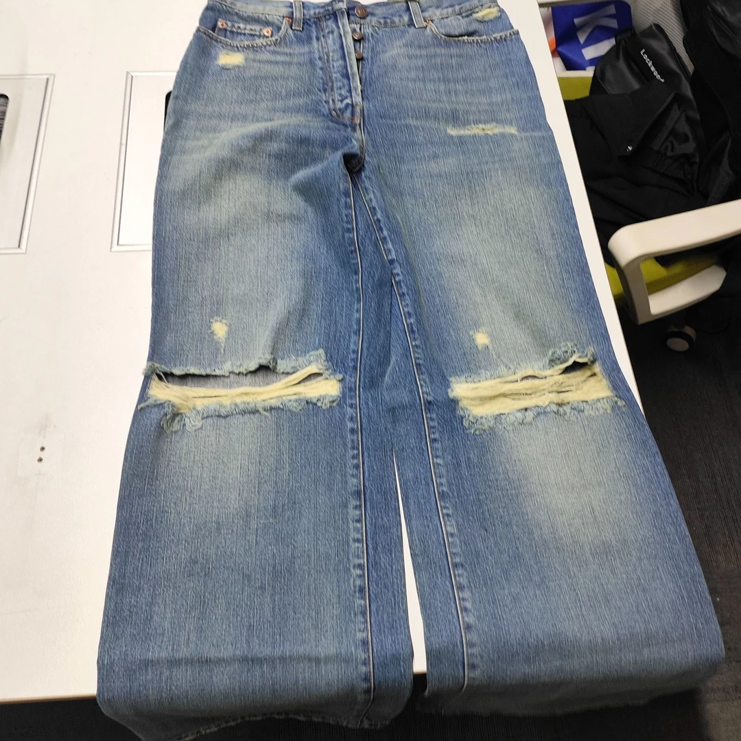 95新 GUCCI/古驰 麦殿/蓝色牛仔裤27码/241229VZZWS81