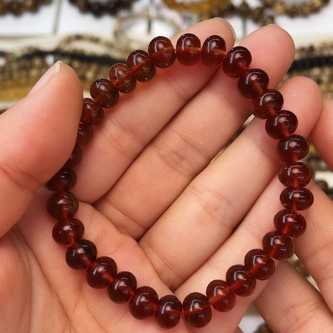 琥珀未镶嵌裸石八