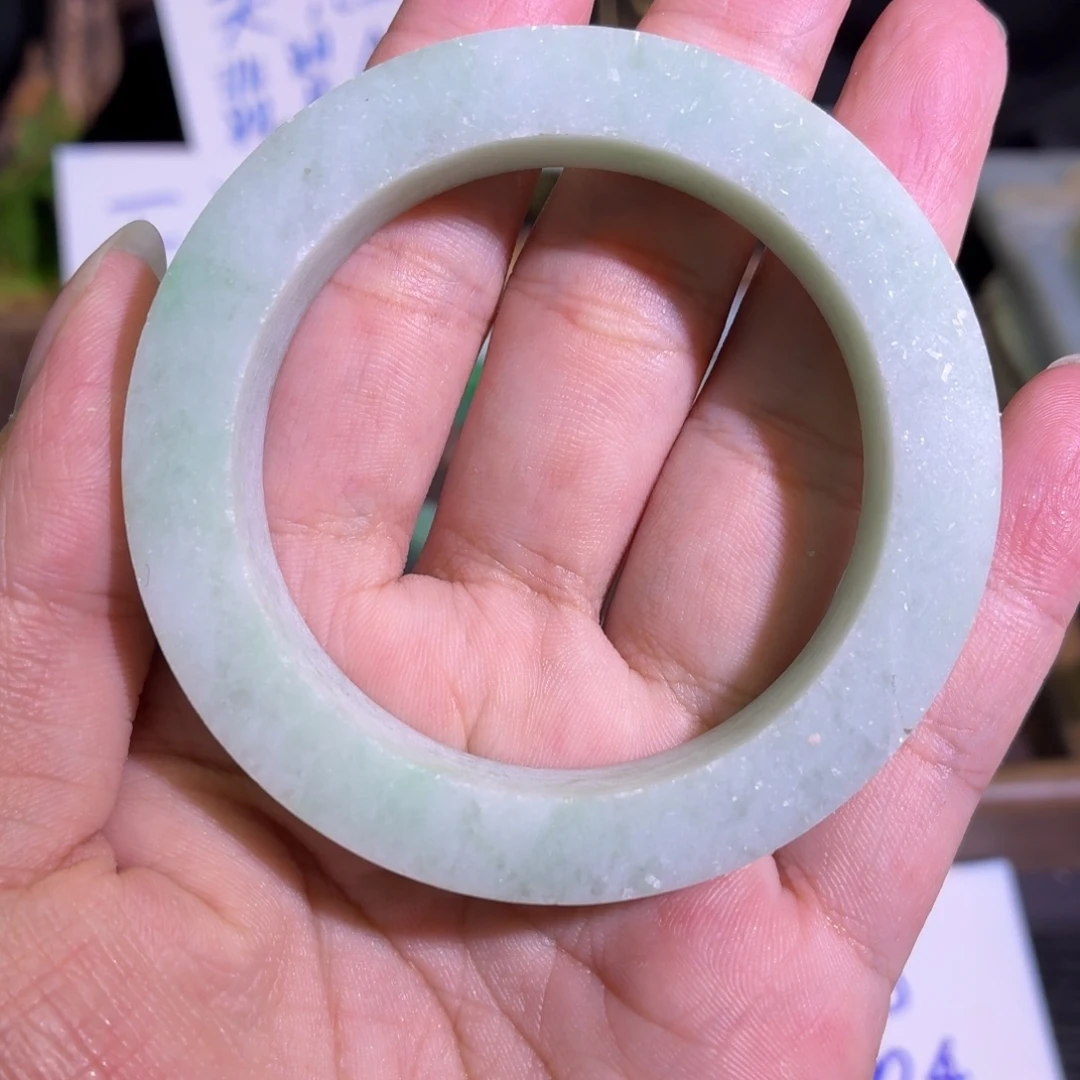 定制翡翠未镶嵌翡翠A货毛胚手镯定制