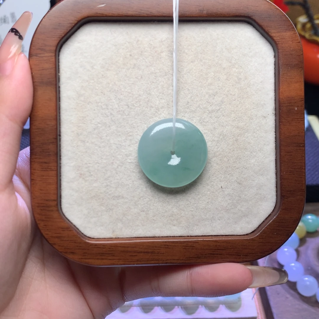 手链翡翠未镶嵌24.6*5.6平安扣