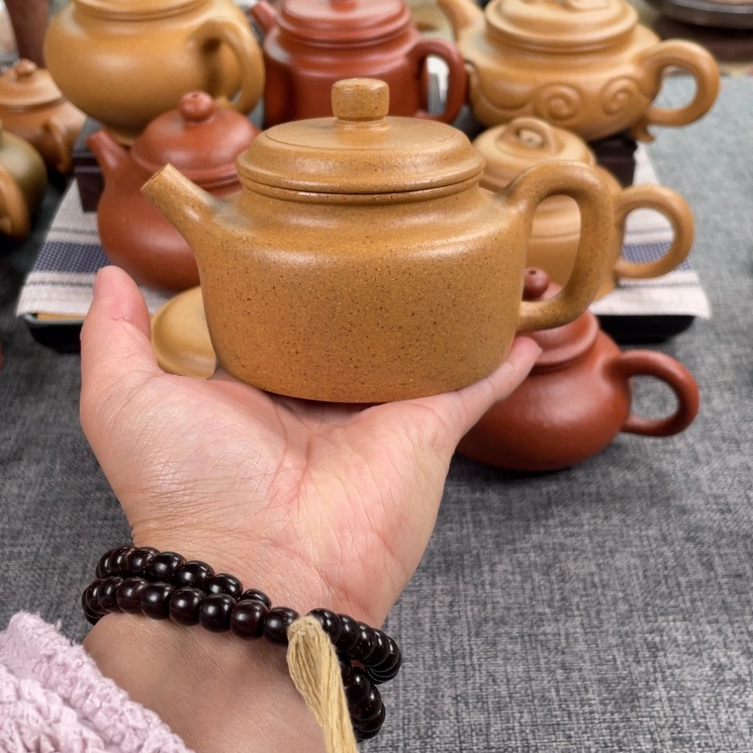 紫砂茶壶黄金段德钟全手30目230