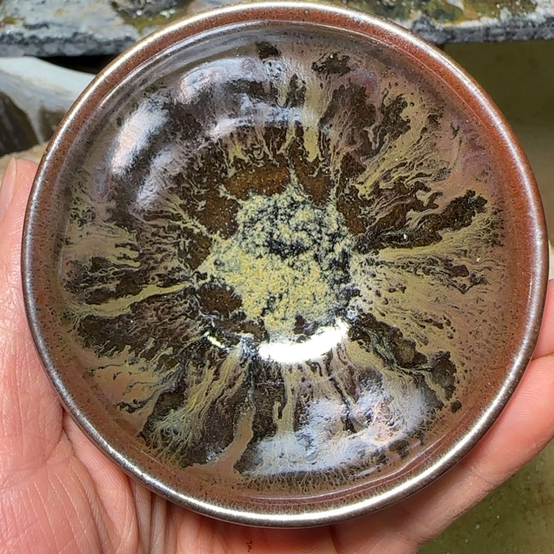 柴烧建盏茶盏茶杯232