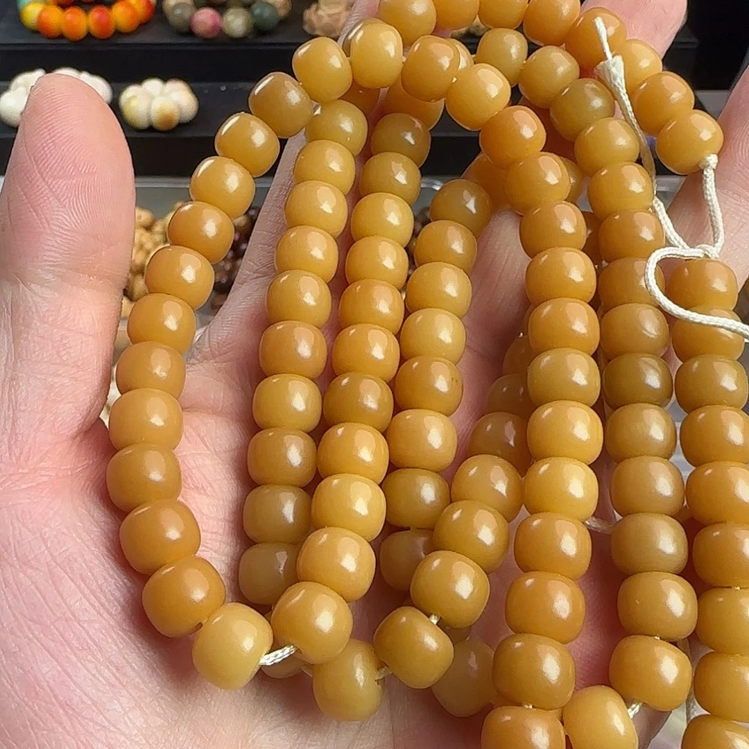 菩提根/象牙果手串卡10黄桶一条114颗