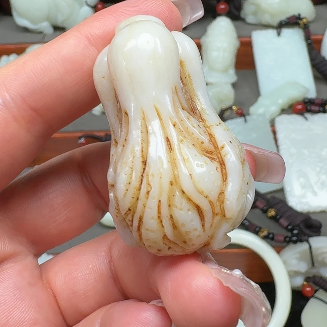 轉***身玉玉白菜玉佩挂件挂件玉佩