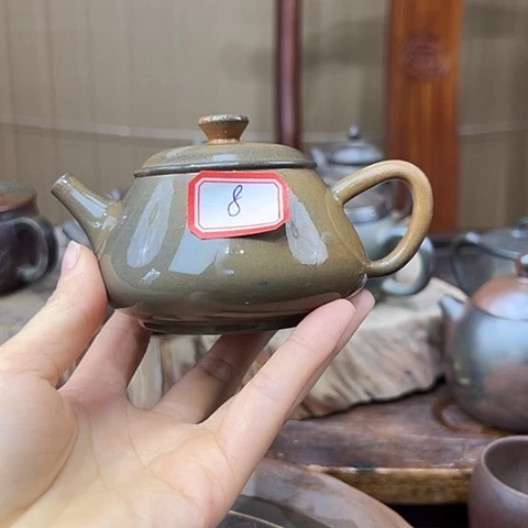 戬谷龙兴坭兴陶柴壶8