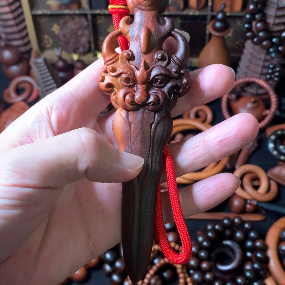 枣木桃木狮咬剑15公分