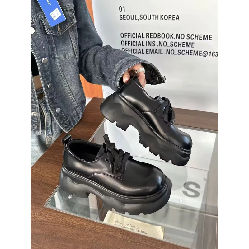 8249春秋新款乐福鞋时尚百搭皮鞋舒适软底女单鞋英伦风玛丽珍鞋