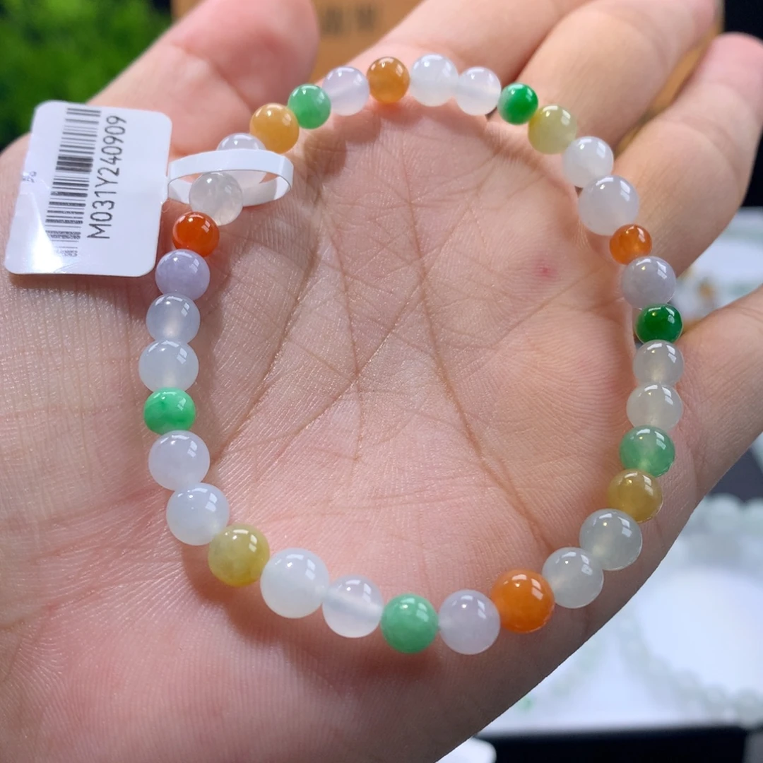 翡翠未镶嵌手链卡4.6～6.6