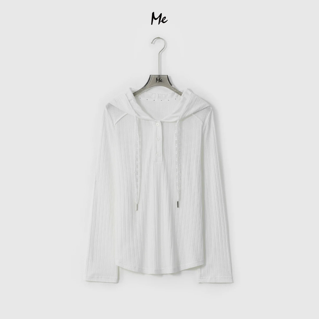 ME【奶油花蕾衫】风琴肌理少女感显瘦舒适时尚百搭休闲上衣MESA0525