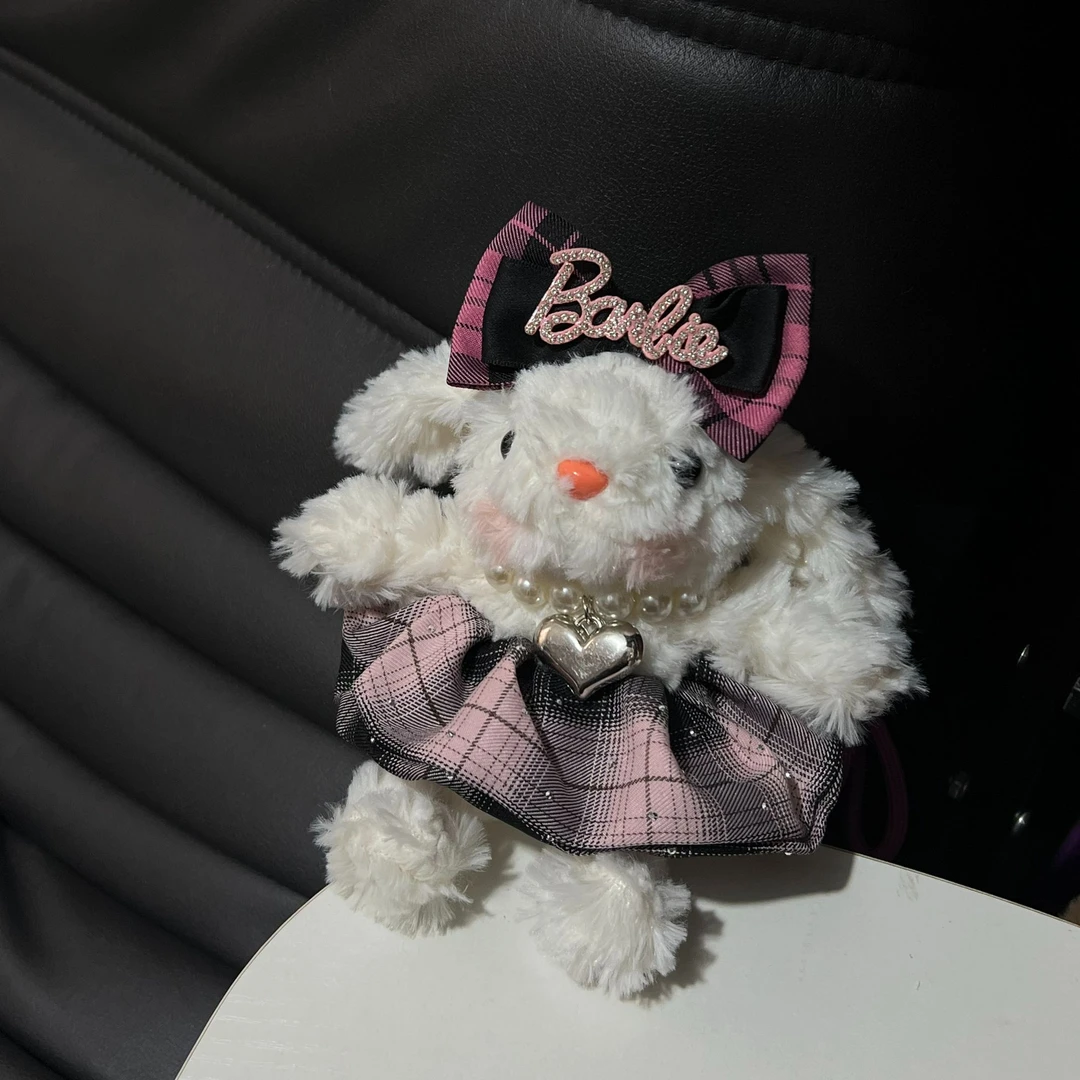 Ruanr’s bag   银蝴蝶结银裙子兔子挂件