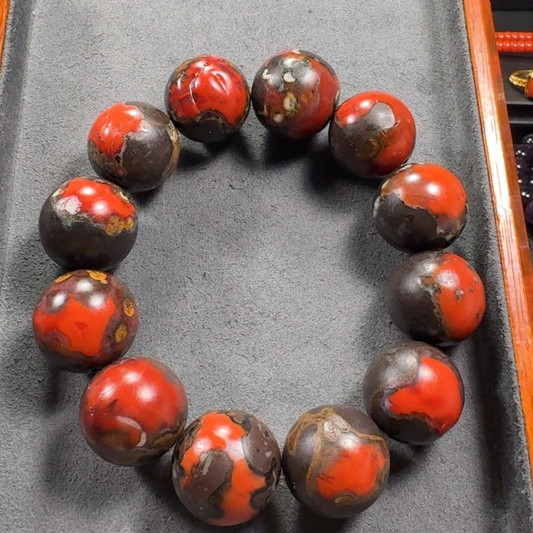 盛***鸟南红玛瑙未镶嵌手串