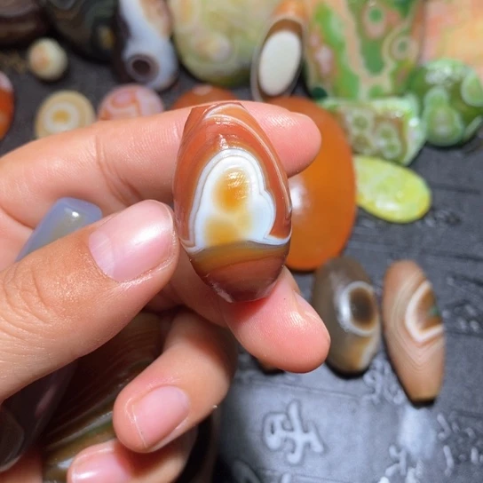 石英质玉珠宝半成品未镶嵌囍****囍