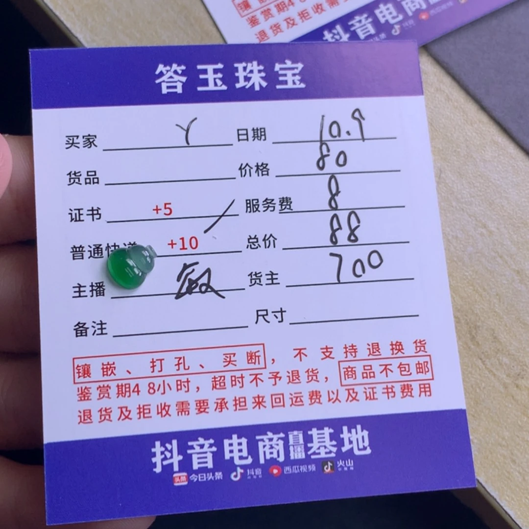 颈饰未镶嵌翡翠Y****2