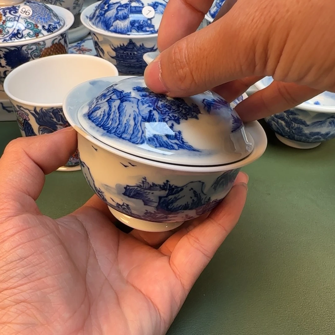 纯手工纯手绘茶具石头94