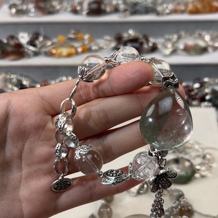 水晶手链合金熊*饱手串