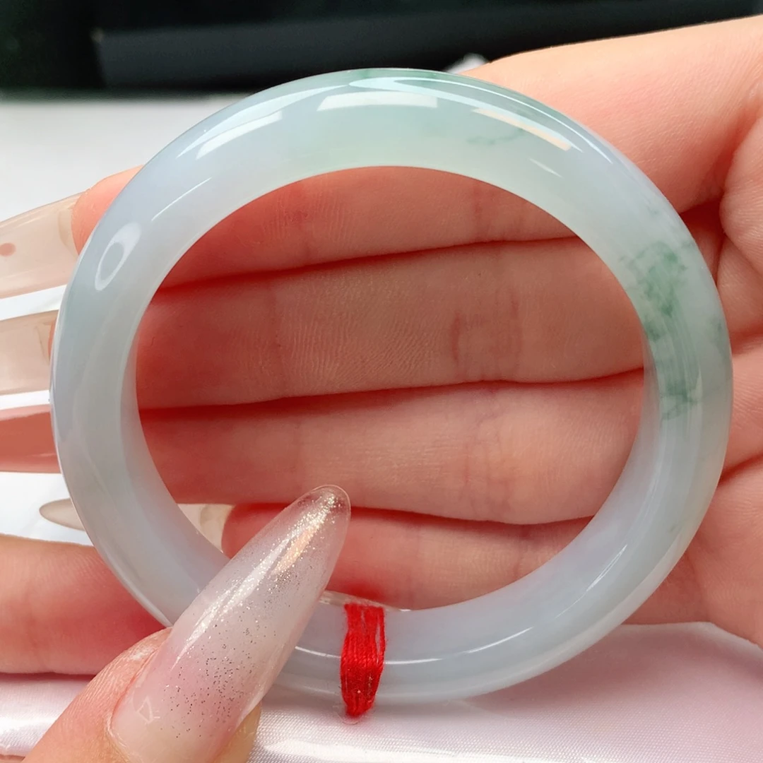 未镶嵌手镯翡翠正圈52