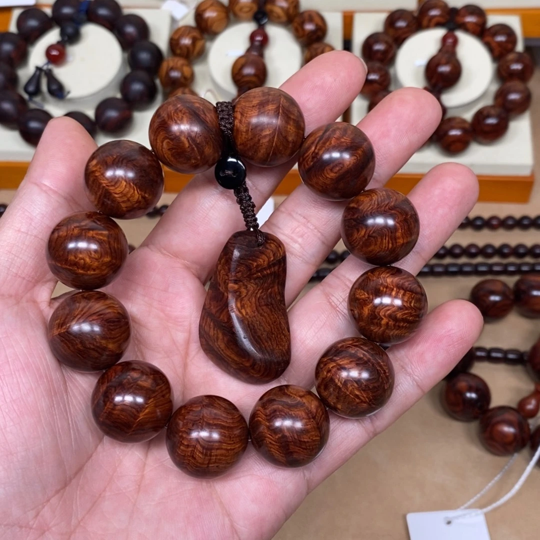 菜***菜黄花梨/降香黄檀手串/手链海南黄花梨