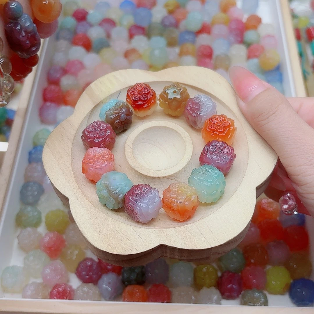 玛瑙/玉髓手链未镶嵌?****盐源025