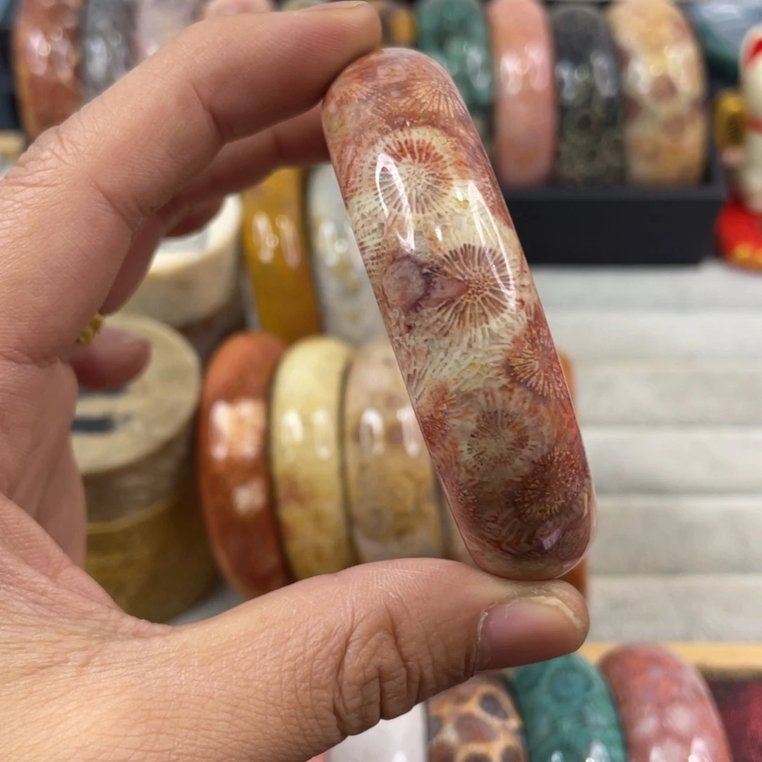 未镶嵌手镯硅化玉