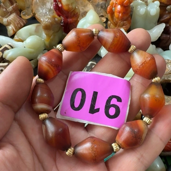 玛瑙/玉髓颈饰合金