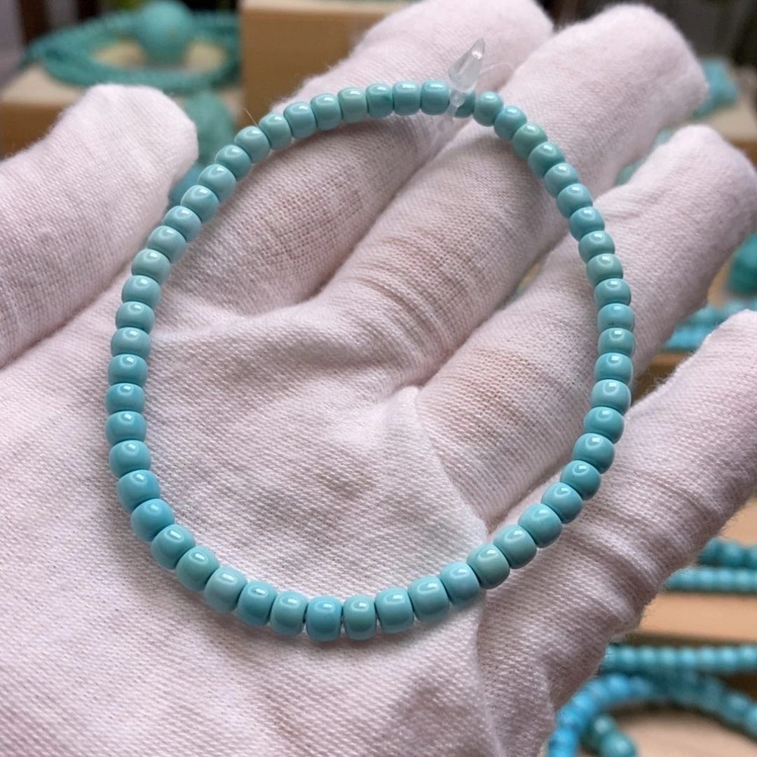 绿松石未镶嵌原矿高瓷无油无科技