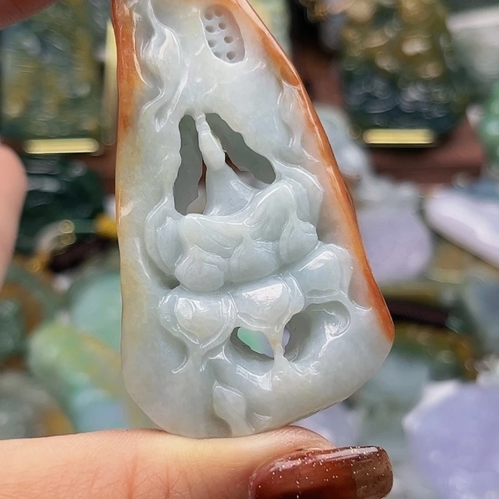 翡翠未镶嵌颈饰挂件