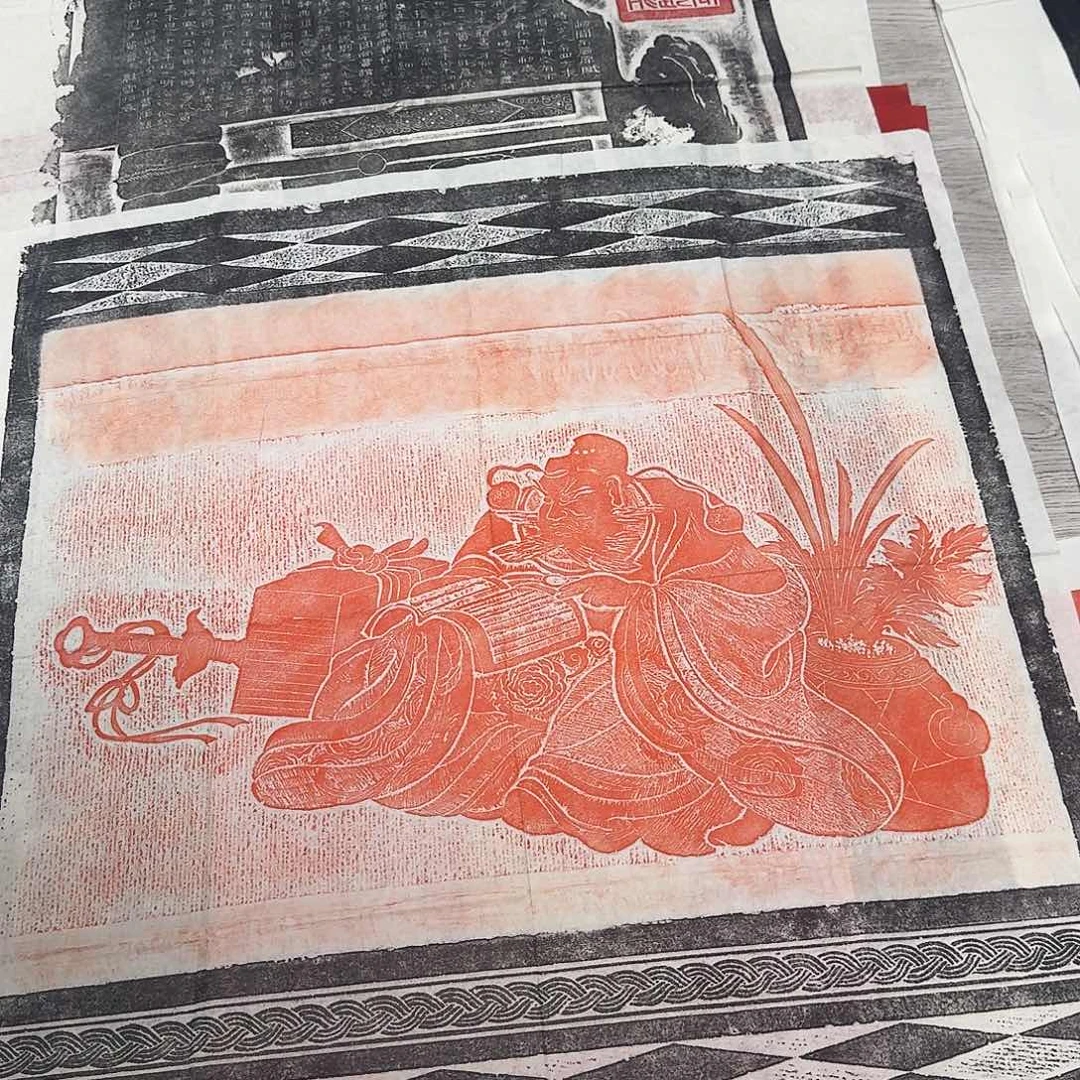 拓片用纸印石钟馗
