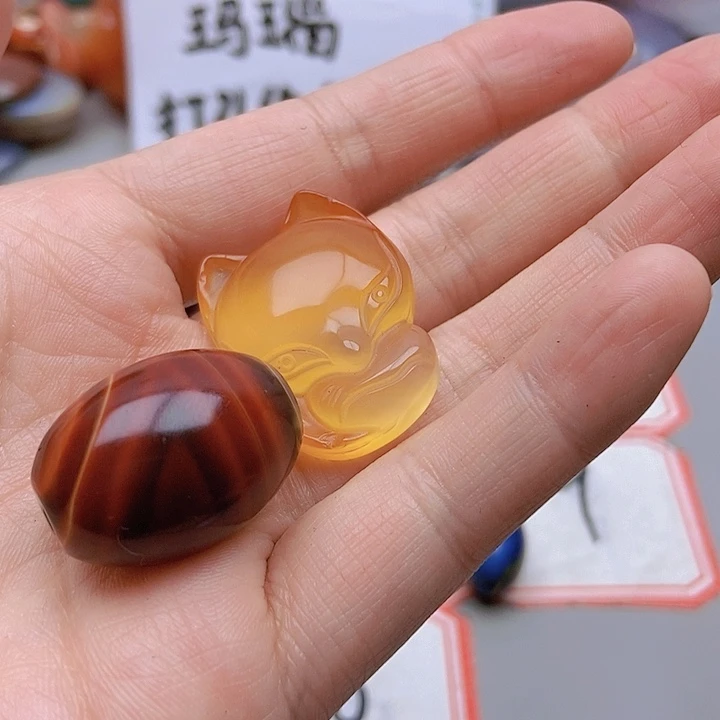 【闪购商品】玛瑙/玉髓珠宝半成品未镶嵌然**物