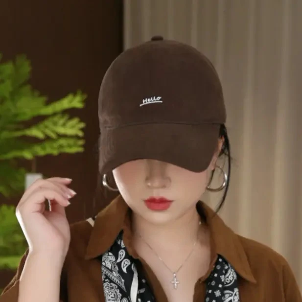 2025秋季新款字母刺绣韩版运动休闲时尚百搭棒球帽女宽帽檐显脸小